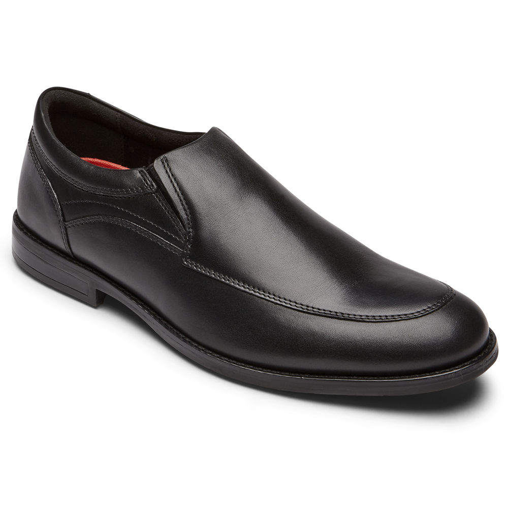 Rockport Mens Slip-On Black - Mykel - UK 657-CRTLHS